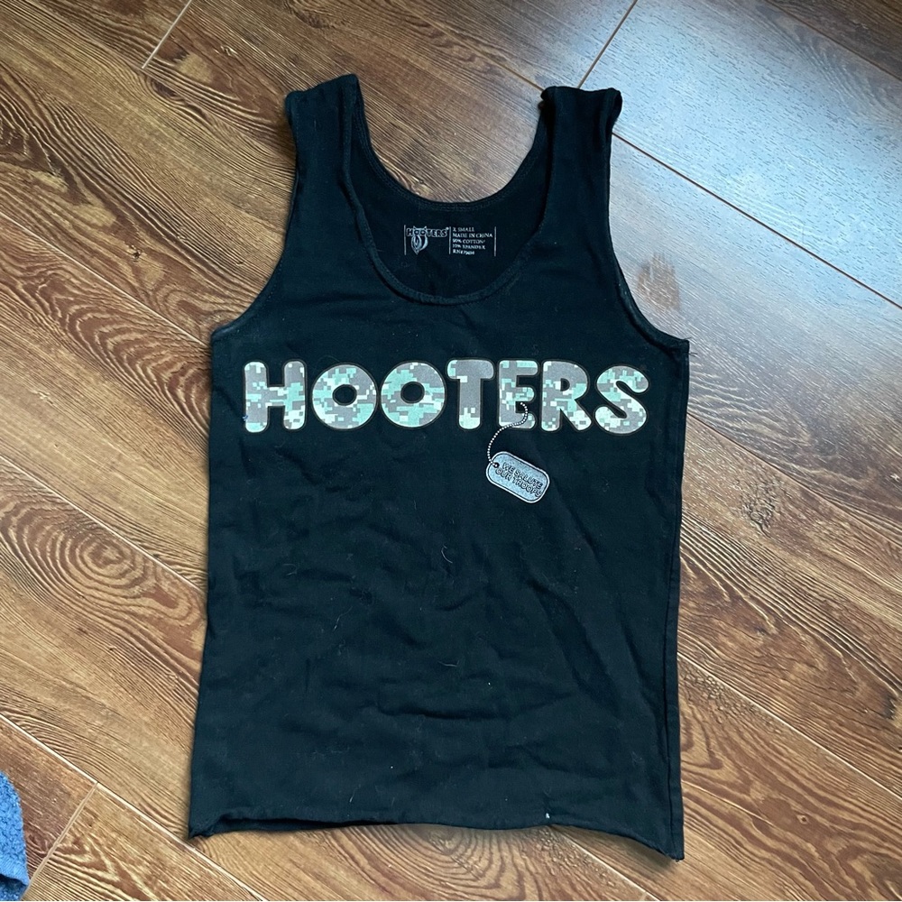 Hooters girl uniform outfit costume, tank top, military